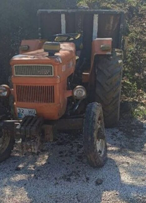 Isparta'da meydana gelen traktör kazasında