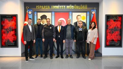 Isparta Gazeteciler Cemiyeti yönetimi, 10 Nisan Polis Haftası dolayısıyla İl