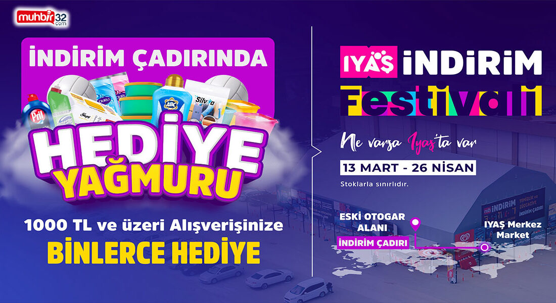 Isparta’da her yıl geleneksel olarak düzenlenen IYAŞ İndirim Festivali kapsamında