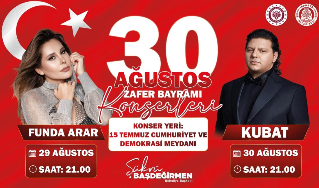 Isparta Belediyesi tarafından 30 Ağustos