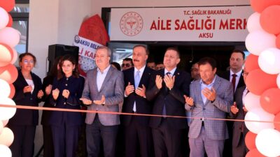 Aksu’da yapımı tamamlanan 10 yatak kapasiteli Aksu Devlet Hastanesi, geniş