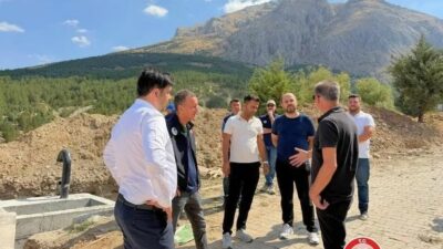 Isparta'nın Uluborlu ilçesinde içme suyu altyapısının yenilenmesi amacıyla yürütülen çalışmalarda