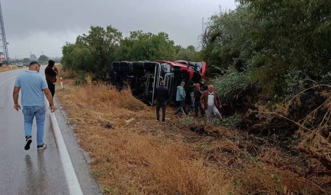 Isparta'da seyir halindeki kamyon sürücünün
