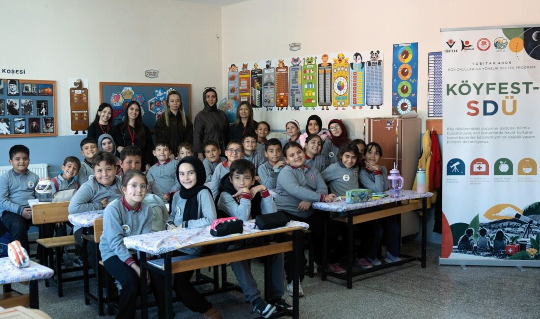 SDÜ’den Köy Okullarına Bilim ve Sağlık Desteği Süleyman Demirel Üniversitesi Isparta Sağlık Hizmetleri Meslek Yüksekokulu yürütücülüğünde hazırlanan