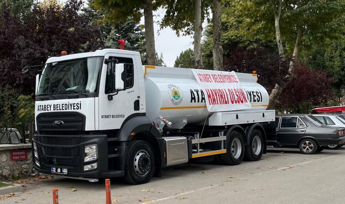 Isparta’nın Atabey ilçesinde, belediyenin hizmet