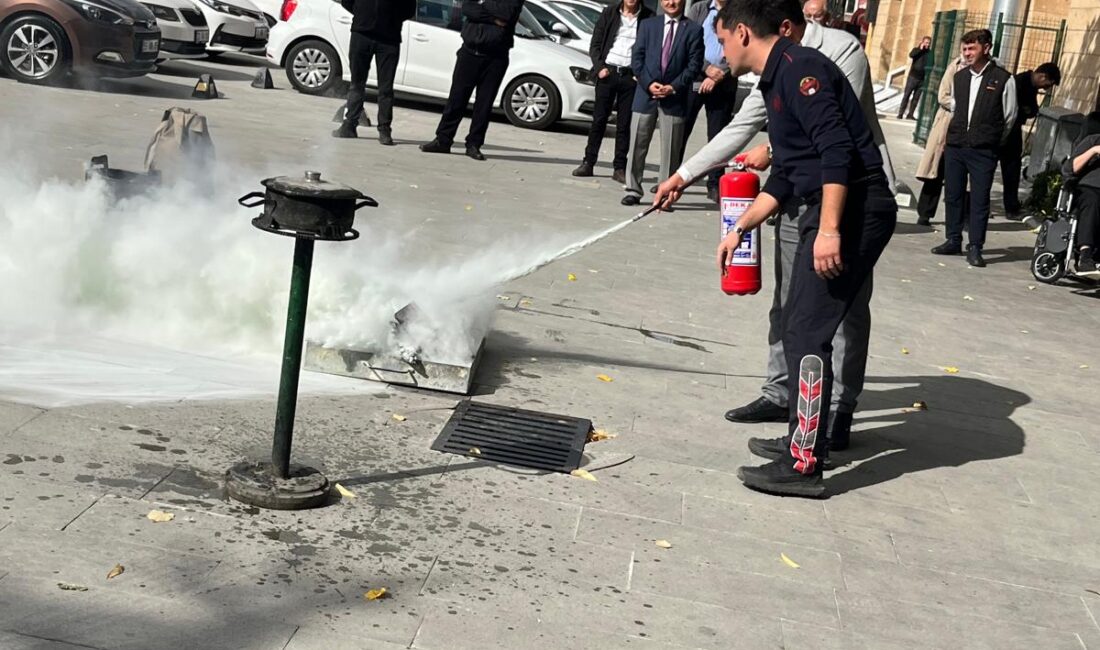 Isparta Valiliğinde, iş sağlığı ve güvenliği kapsamında personelin acil durumlara